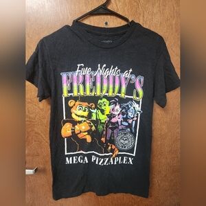 Five Nights at Freddy's Black Graphic Tee